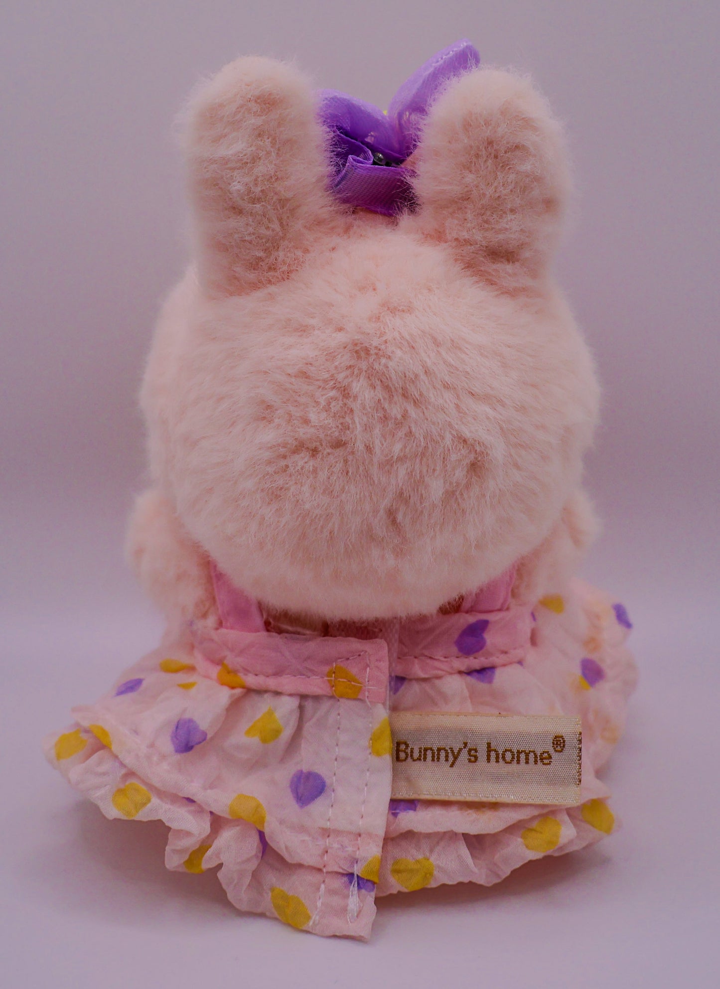 Labubu Pastel Pink Outfit with Purple Flower