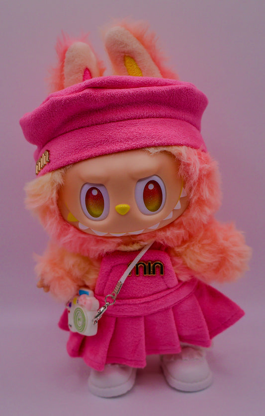 Hot Pink Miu Outfit Set for Labubu
