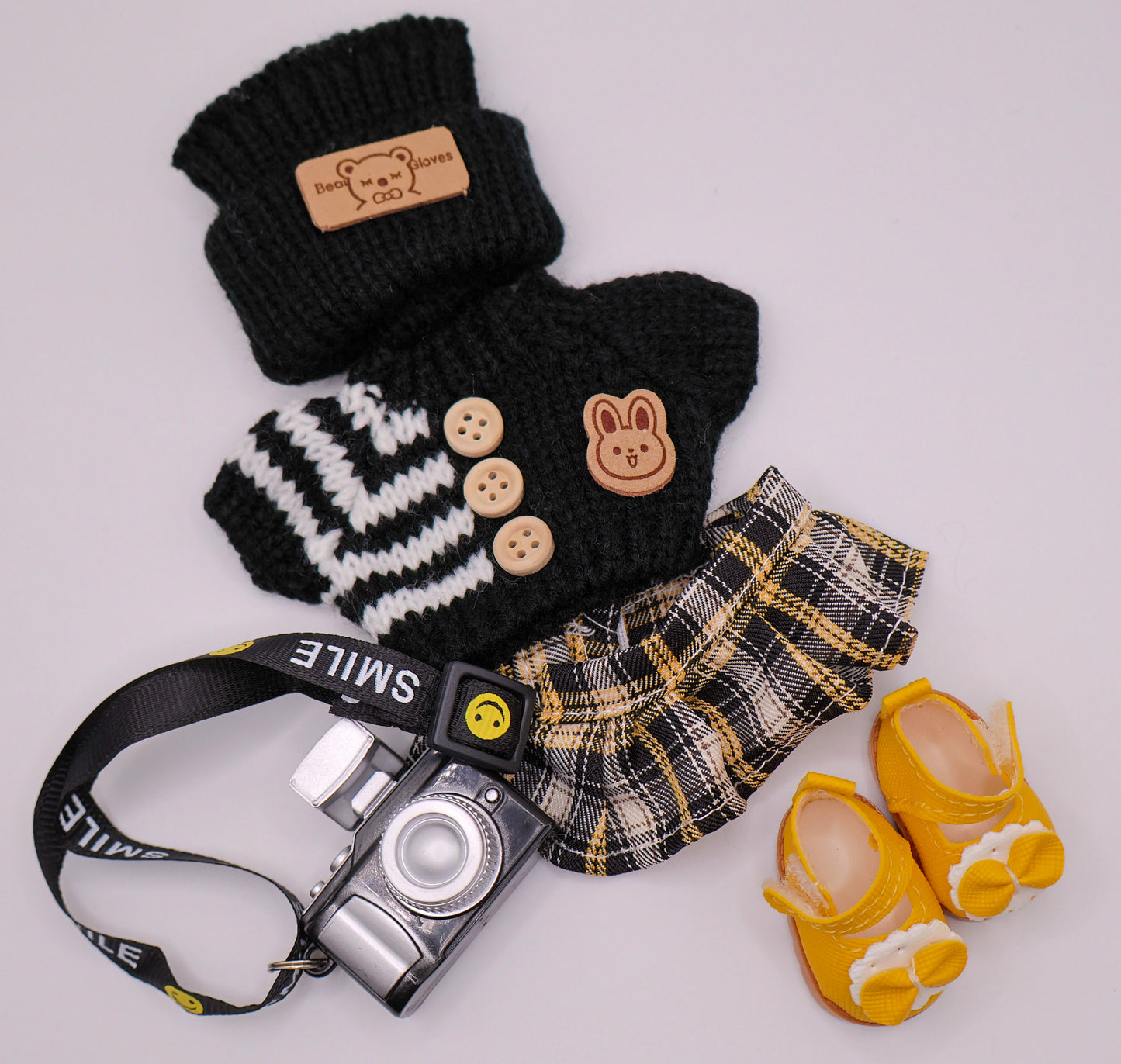 Cute Doll Outfit Set with Camera