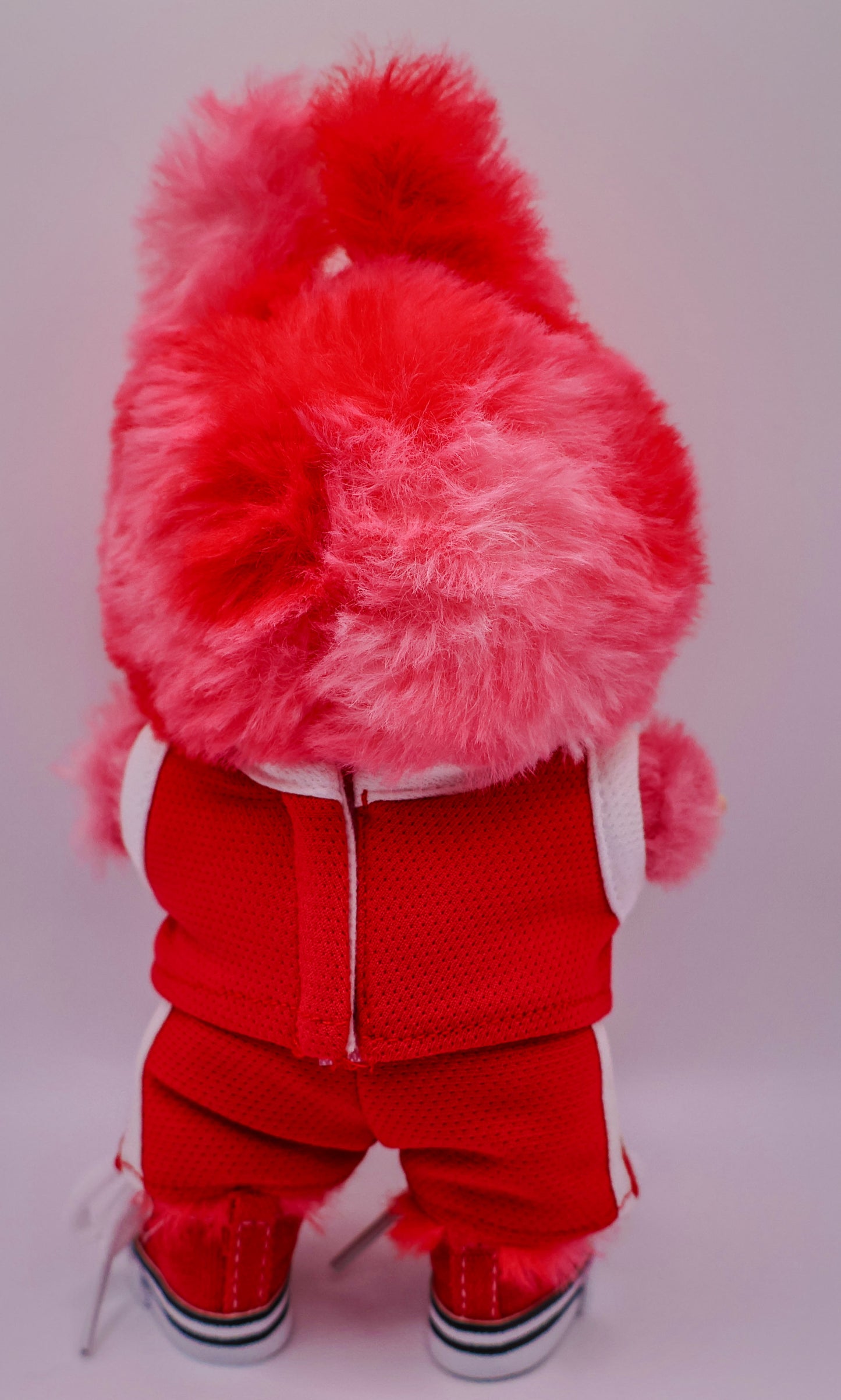 Red Basketball Jersey Outfit Set for Labubu