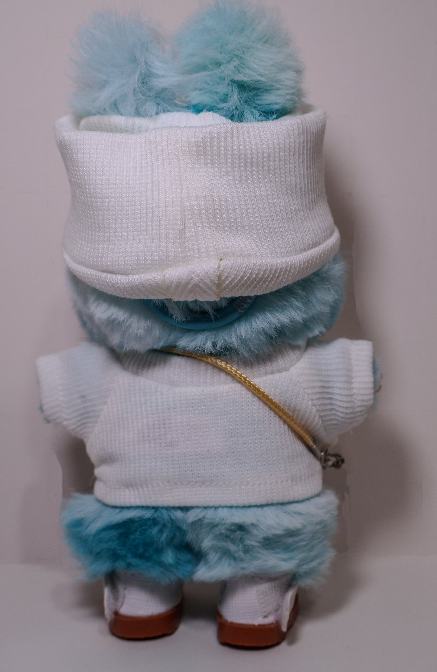 White Designer Sweater Outfit Set – PRADA Style for Labubu