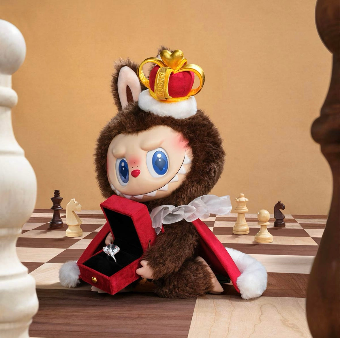 Authentic Labubu Popmart – Checkmate King Collectible Figure