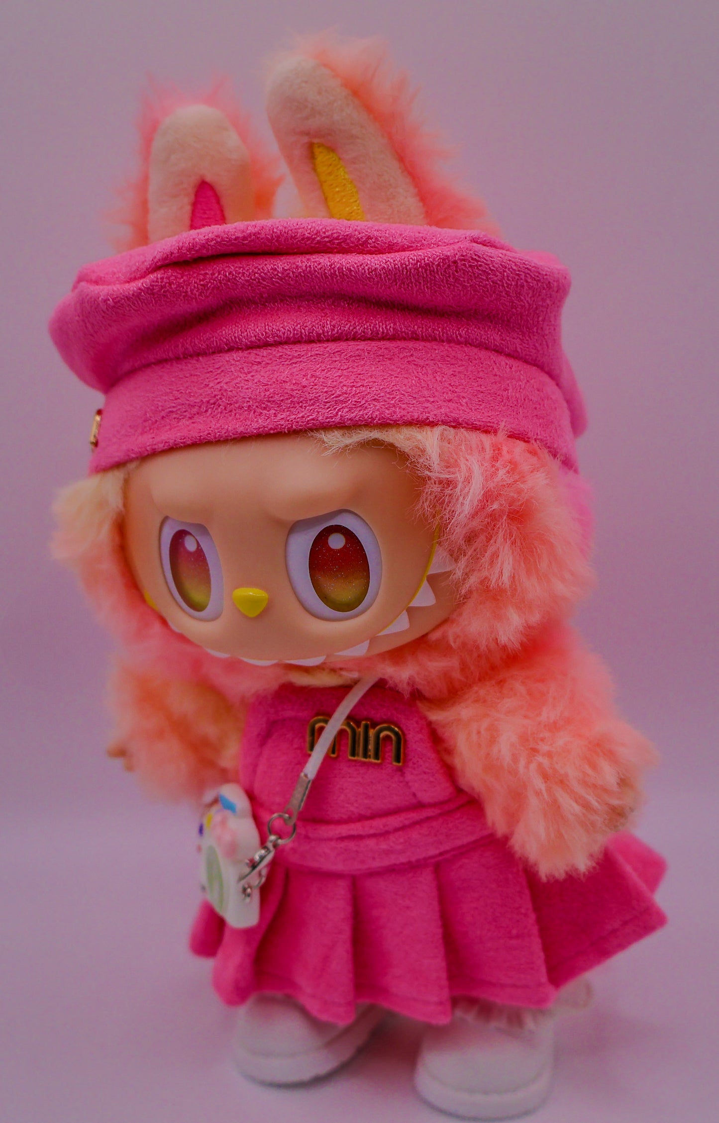 Hot Pink Miu Outfit Set for Labubu