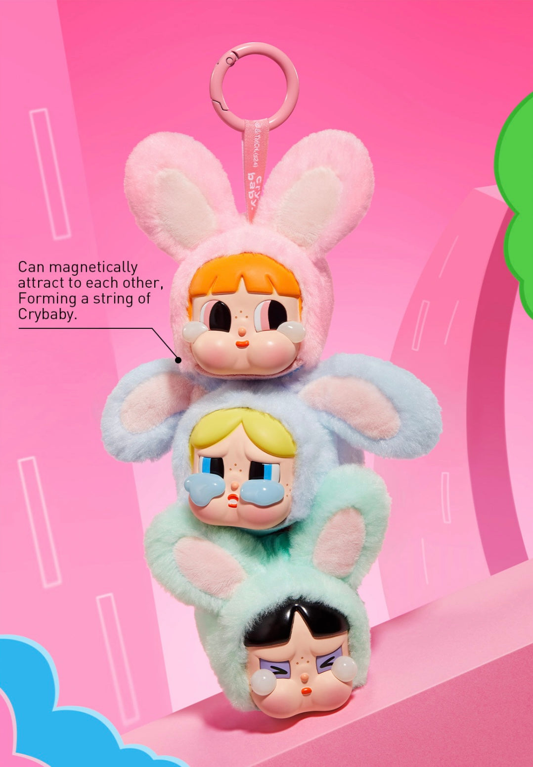 Authentic Popmart CryBaby Powerpuff Girls Blind Box – Sealed Mystery Collectible