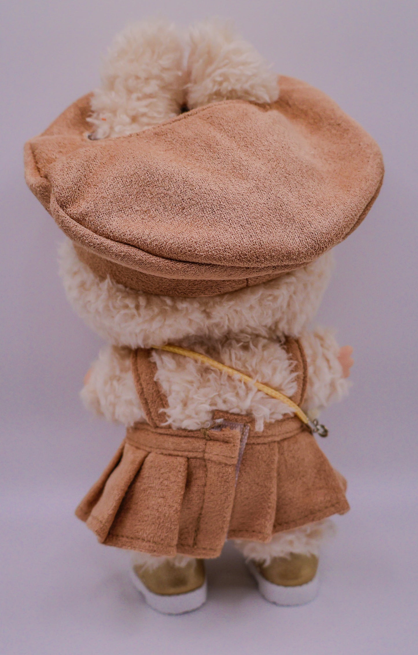 Beige Café Outfit Set for Labubu
