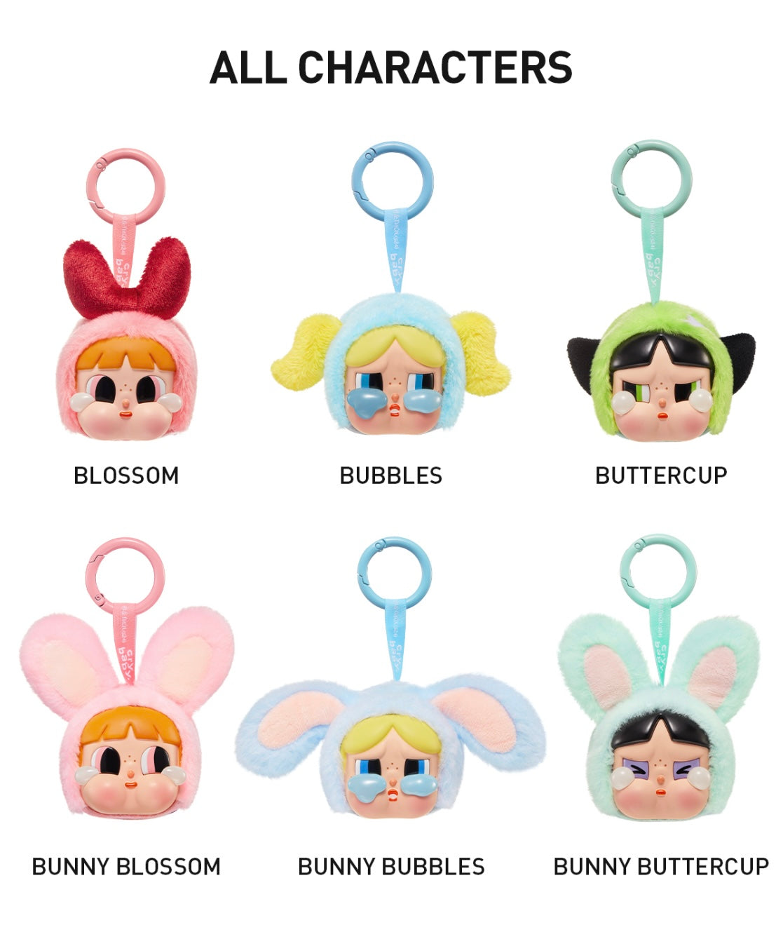 Authentic Popmart CryBaby Powerpuff Girls Blind Box – Sealed Mystery Collectible